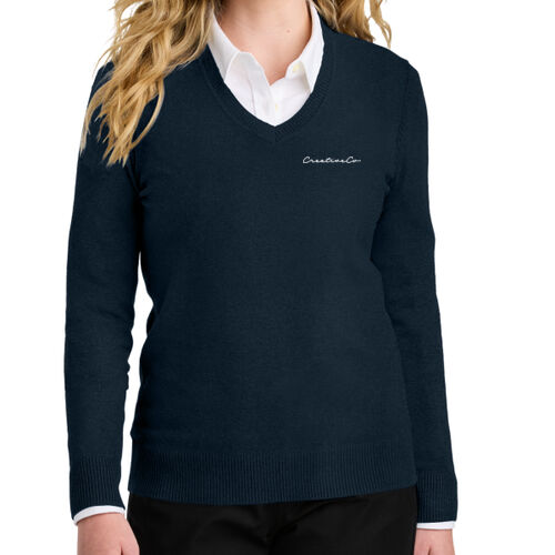 LC - Women's Easy Care V Neck Sweater Thumbnail