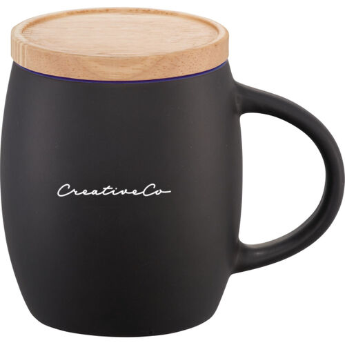 AC - Hearth Ceramic Mug with FSC 100% Wood Lid/Coaster 15oz Thumbnail