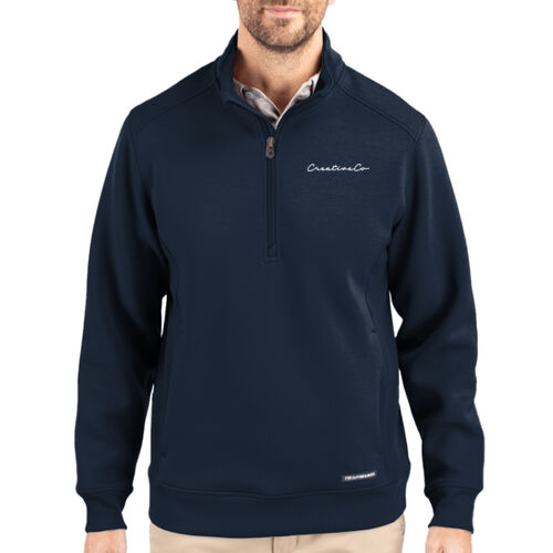 LC - Cutter & Buck Roam Eco Recycled Quarter Zip Mens Pullover Thumbnail